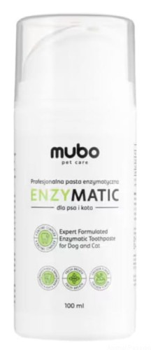 MUBO EnzyMatic Toothpaste, pasta enzymatyczna dla psa i kota, 100ml  z czyścikiem