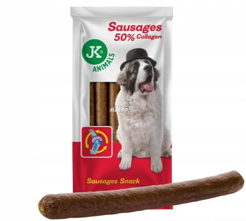 Kiełbasy z drobiem, kolagenem, ryżem, groszkiem, inuliną i juką opak. 6 szt. / 600g