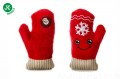 Pluszowa, piszcząca RĘKAWICZKA X-Mas, 16 cm, świąteczna zabawka dla PSA