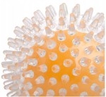 Piłka dla PSA z kolcami  TPR, żółta, 9cm 