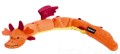 ZippyPaws Smok czerwony,  6 piszczałek, dł 75 cm