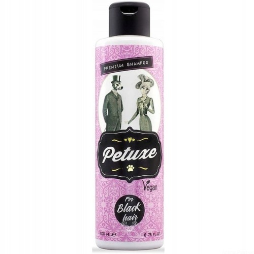 Petuxe Black wegański szampon do czarnej i ciemnej sierści, UV - 200ml