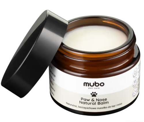 Mubo Paw&Nose Natural Balm 50g, bezzapachowe masełko do łap, nosa