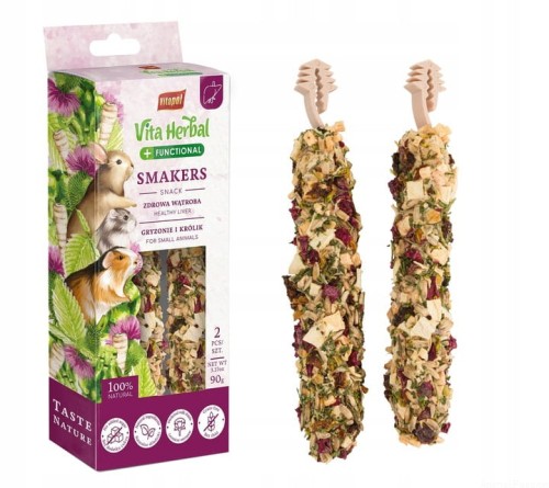 Vita Herbal Functional Smakers dla Gryzoni Królika Zdrowa wątroba 2szt/90g
