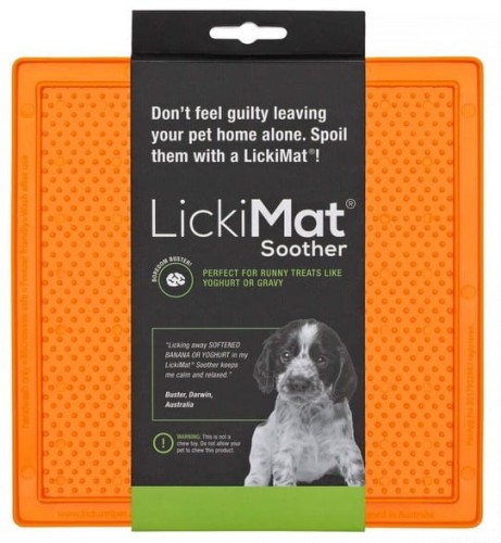 Mata LickiMat® Classic Soother™ 20x20cm  pomarańczowa