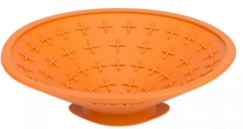 LickiMat® Splash z przyssawką, pomarańczowa