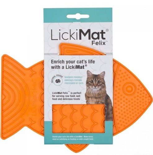 Mata LickiMat Classic Felix pomarańczowa
