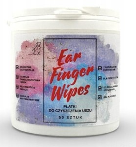 4Paws Ear Finger Wipes, płatki na palec do czyszczenia uszu 50szt