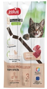ZOLUX Miękkie pałeczki dla kota YUMMIES  jagnięcina ryż 3x5g