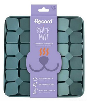 Record Sniff Mat mata węchowa dla psów i kotów, kolor Petrol Blue 20,6 x 20,6