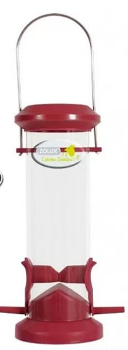 ZOLUX Plastikowy karmnik SILO 2 żerdki, bordo