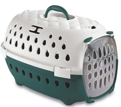 Zolux transporter SMART biało zielony S 34cm x 50cm x 32cm