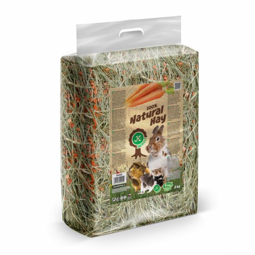 Naturalne siano z marchewką, 2 kg, karma dla gryzoni i królików, JK Natural