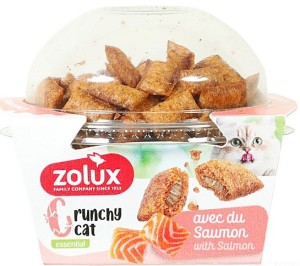 ZOLUX Crunchy Cat Ciasteczka z łososiem dla kotów 80g
