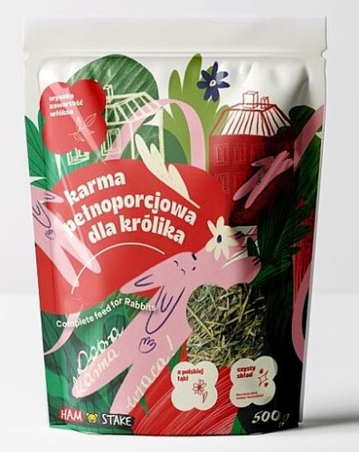 HAM STAKE Karma pełnoporcjowa dla królika, 500g