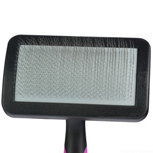 Blovi Medium Soft Slicker, miękka szczotka pudlówka dla psa i kota, średnia