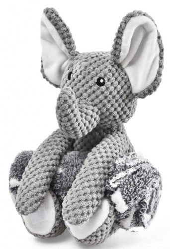 Barry King Zestaw słonik 31,5x27 cm + kocykiem 70x60 cm