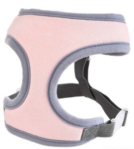 Barry King Szelki dla psa, miękkie 34-45cm, szary różowy
