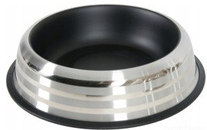 Zolux MERENDA Miska antypoślizgowa Inox 225 ml, czarna
