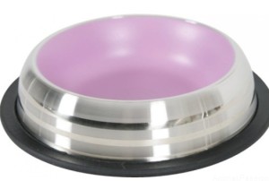 Zolux MERENDA Miska antypoślizgowa Inox 225 ml, różowa