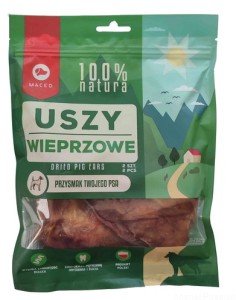 MACED NATURA Suszone ucho wieprzowe, 2szt