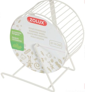 ZOLUX Kołowrotek metalowy dla gryzonia 14 cm, beżowy