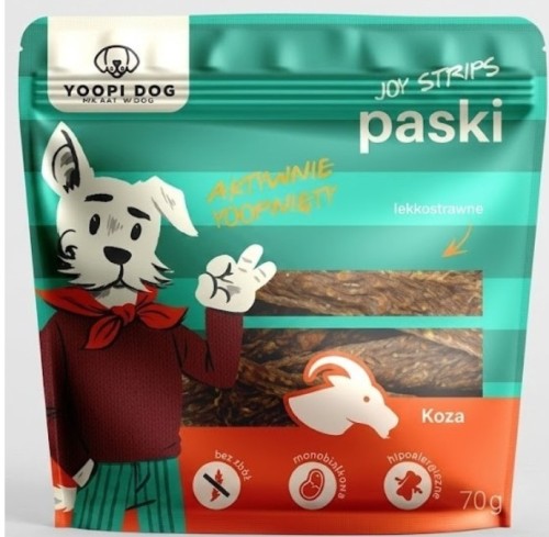 Yoopi Dog monoproteinowe paski koza, 70g