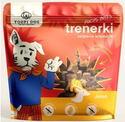 Yoopi Dog Trenerki jeleń 70g