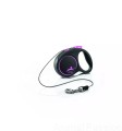 Smycz automatyczna FLEXI Black Design różowy XS linka 3m / 8kg 