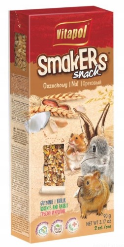 Vitapol Smakers 2 kolby ORZECHOWE Królik Gryzonie