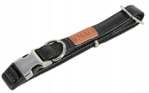 obroża IMAO PICCADILLY 15 mm / 26-38 cm / czarna
