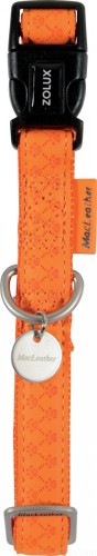 Obroża Mac Leather 20 mm / 29-46 cm / POMARAŃCZOWA