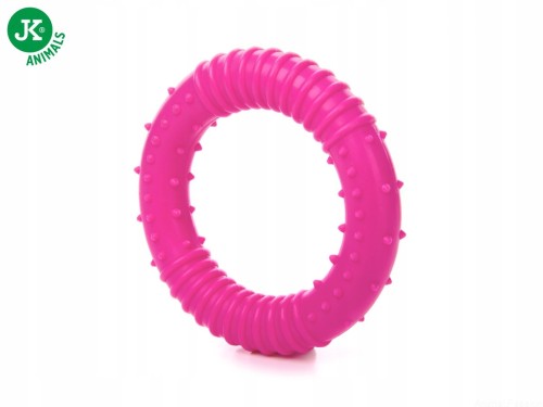 KRĄŻEK TPR różowy * wytrzymała zabawka * śr. 8 cm  * JK Animals