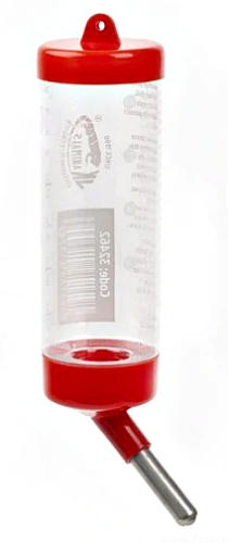 Poidełko średnie CZERWONE dla gryzoni 125ml