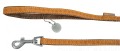 ZOLUX Smycz Mac Leather 20 mm / 1,2 m żółta musztardowa