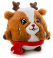 Pluszowa kula renifer X-Mas, 19 cm, świąteczna zabawka