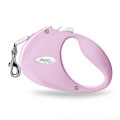 Smycz FLEXI PUPPY taśma, jasno RÓŻOWA 2m / 12 kg