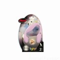 Smycz FLEXI PUPPY taśma, jasno RÓŻOWA 2m / 12 kg