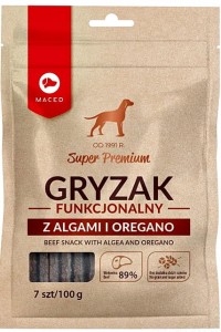 MACED Gryzak funkcjonalny z algami i oregano 100g