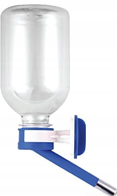Automatyczne poidło z butelką, niebieskie 330ml