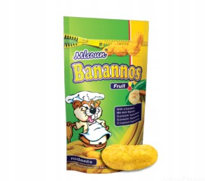 Banannos, nadziewany przysmak bananowy dla gryzoni