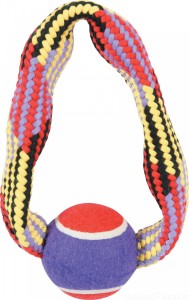 Zolux KOŁO, ring ze sznura z piłką tenisową 23 cm