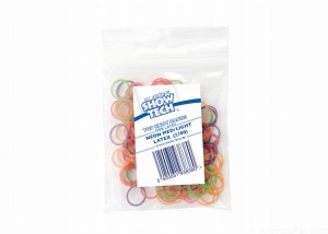 Gumki LIGHT Show Tech mix kolor 1000 szt, 0,8cm