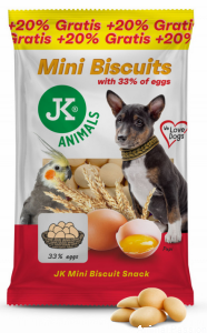 Mini BISZKOPTY, ciasteczka dla psów / 33% jaj / 120g