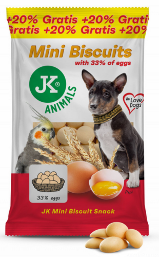 Mini BISZKOPTY, ciasteczka dla psów / 33% jaj / 120g