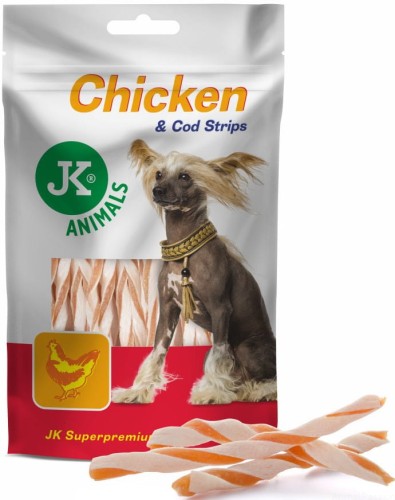 mięsne KRĘCONE PALUSZKI / kurczak z dorszem 80g