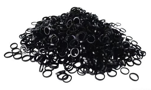 Gumki lateksowe Show Tech, CZARNE,  0,8cm  50szt