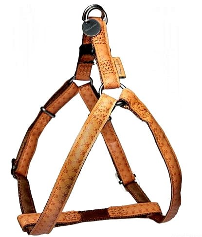 SZELKI Mac Leather 20 mm / L / 48-71 cm / ŻÓŁTE (muszatarda)