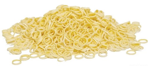 Gumki lateksowe Show Tech BIAŁE  0,8cm  100szt 