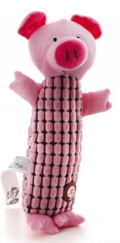 Pluszowy piszczący PROSIAK Long, 28 cm, różowy